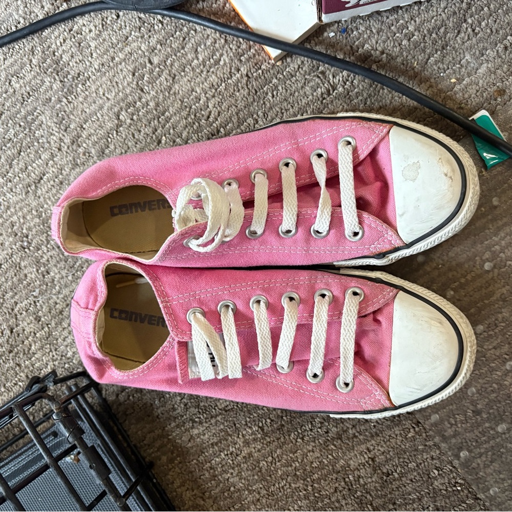 Converse Pink Low-Top Sneakers